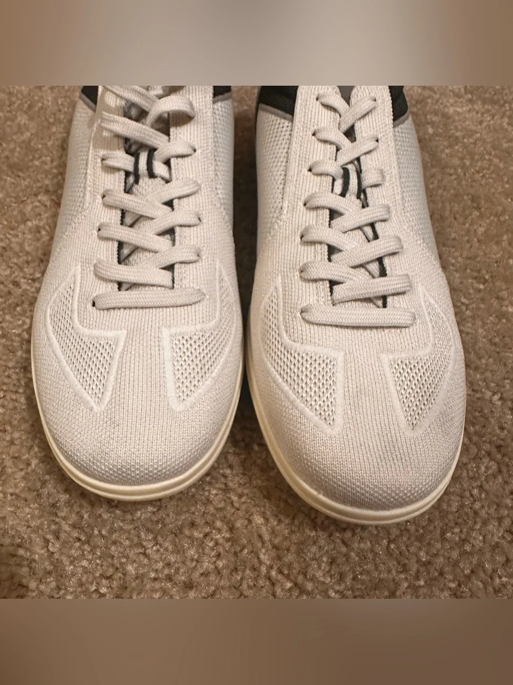 ROTHYS White with Blue and Tan RS01 Hudson Sneaker Lace Up Sneaker Mens' 9.5